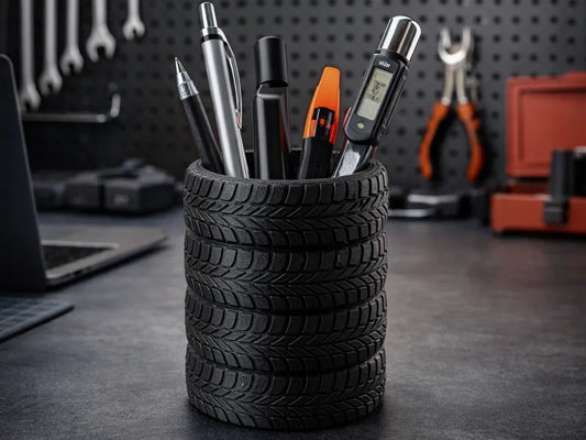 3d printed tire pen cup