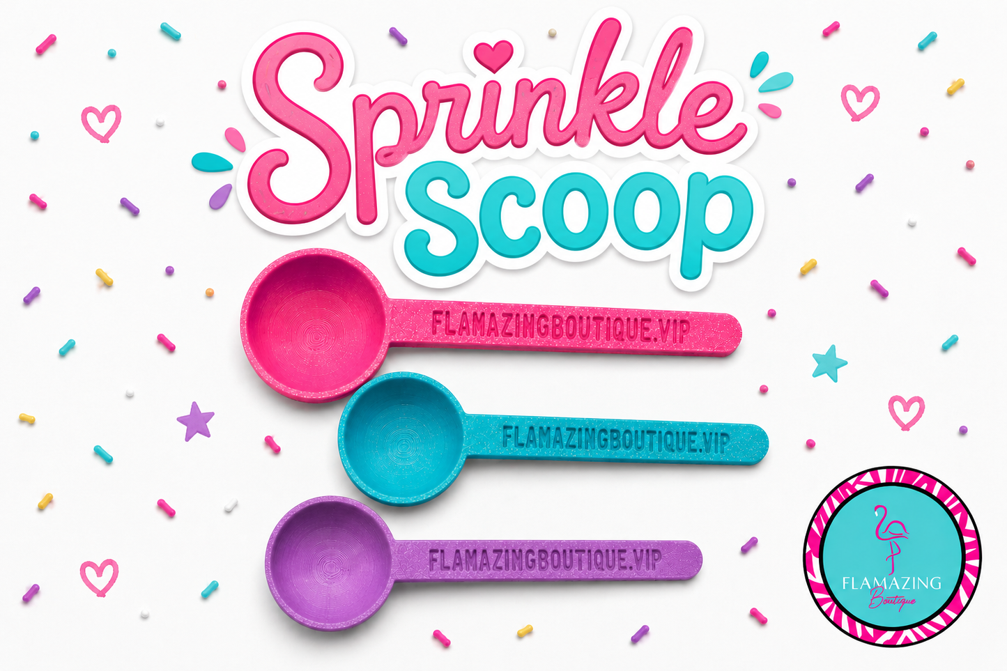 Logo Sprinkle Scoop - qty 10