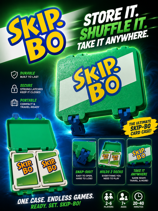3D printed Skip Bo Card Case