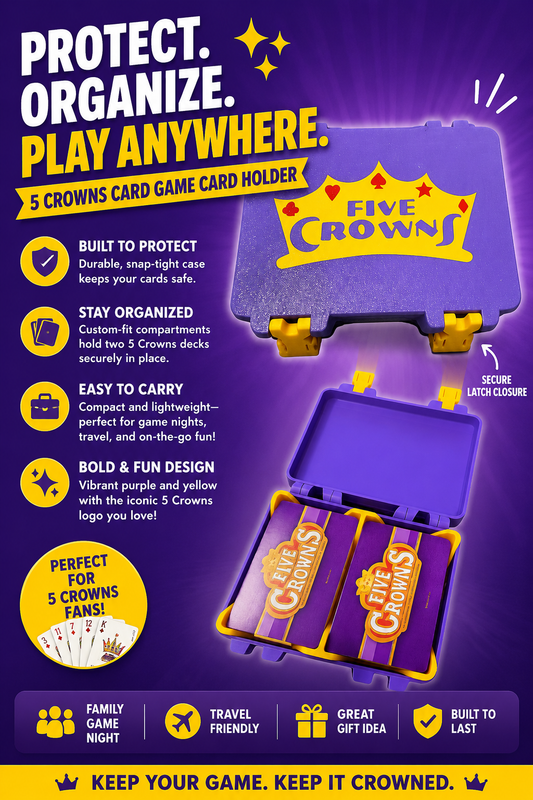 3D PRINTED FIVE CROWNS CARD CASE