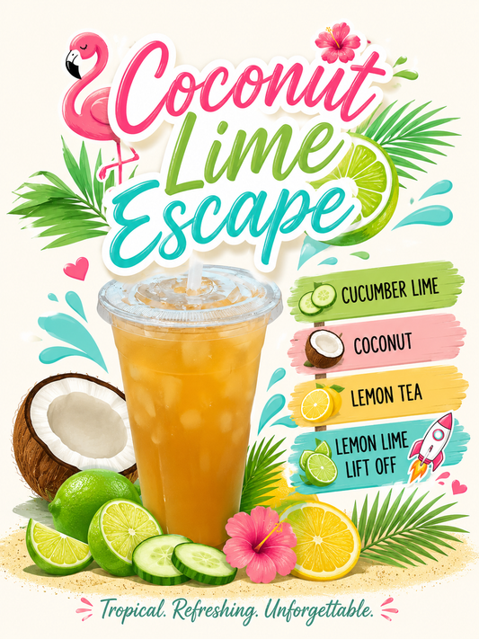 COCONUT LIME ESCAPE loaded tea