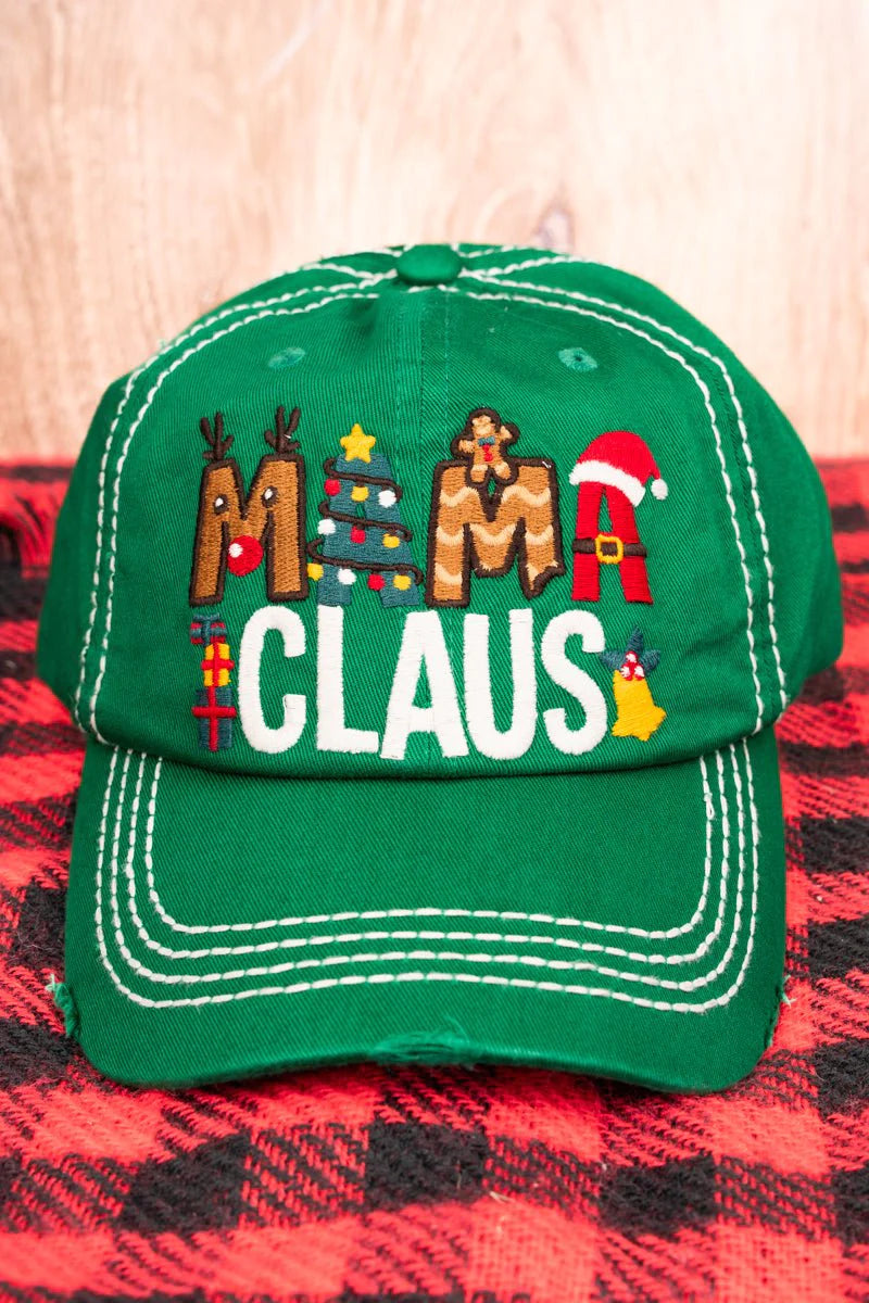 Mama Claus Hat - Kelly Green