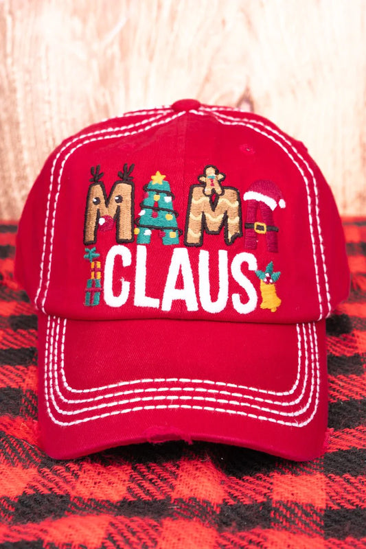 Mama Claus Hat - RED